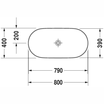 Duravit Lavabo Luv DuraCeram Canak80 cm 0379800000 - Thumbnail 20DRV0379800000