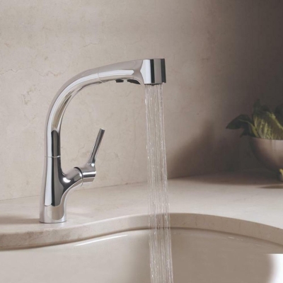 KOHLER - Kohler Eviye Bataryası Elate Spiralli, Krom