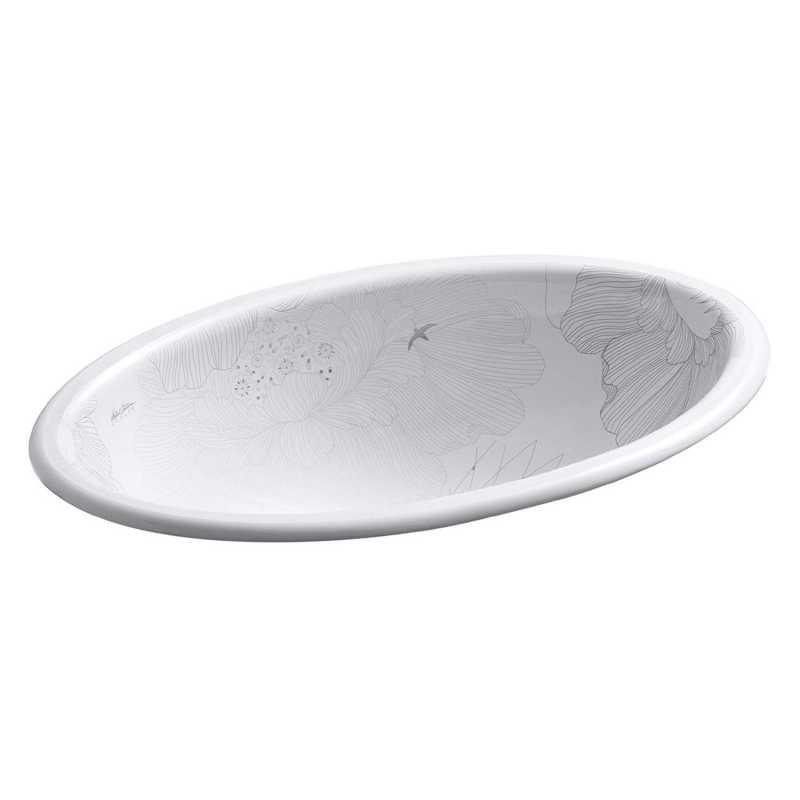 Kohler Lavabo Tezgah Altı Empress Bouquet Oval - 10KOH14273-SMC-0