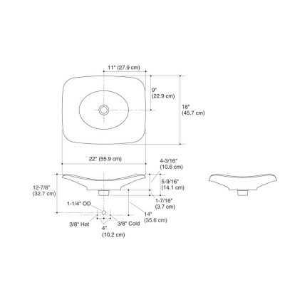 Kohler Lavabo Fountainhead Döküm Çanak - Thumbnail 11KOH2834-P5-00