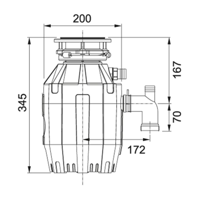 Franke Çöp Öğütücü TE-50 Turbo Elit 1/2 Hp - Thumbnail 20FRN134.0500.617