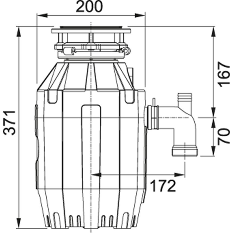 Franke Çöp Öğütücü TE-75 Turbo Elit 3/4 Hp - 20FRN134.0500.618