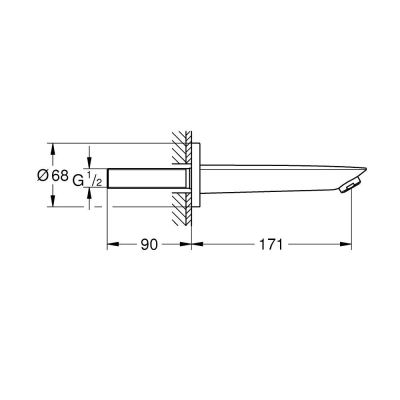 Grohe Baucosmopolitan Çıkış Ucu 13255001 - Thumbnail 10GRO13255001