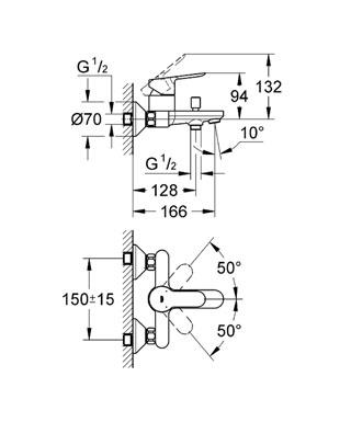 GROHE - Grohe BauEdge Banyo Bataryası - 23605000 (1)