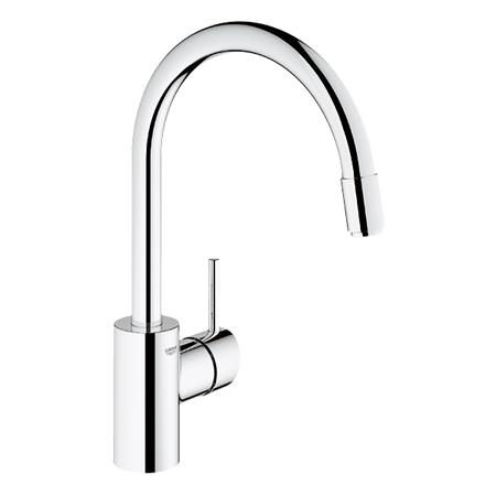 Grohe Eviye Bataryası Spiralli Tek Akış Concetto Krom - 32663003 - 10GRO32663003