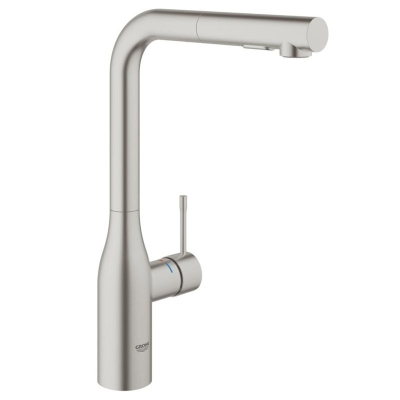 Grohe Eviye Bataryası Spiralli 2 Fonk Essence Super Steel - 30270DC0 - Thumbnail 10GRO30270DC0