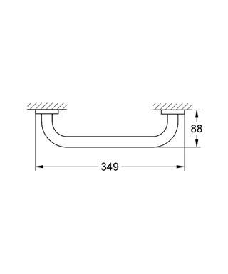 Grohe Essentials Banyo Tutamağı Tutunma Barı - 40421001 - Thumbnail 10GRO40421001