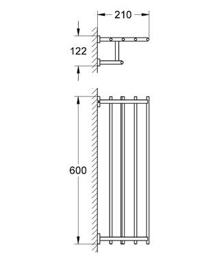 Grohe Eurocube Raf Havluluk - 40512001 - Thumbnail 10GRO40512001