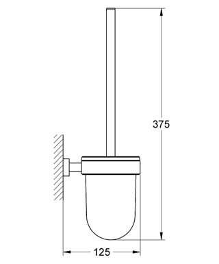 Grohe Eurocube Tuvalet Fırçası - 40513001 - 10GRO40513001