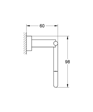 GROHE - Grohe Eurocube Tuvalet Kağıtlığı - 40507001