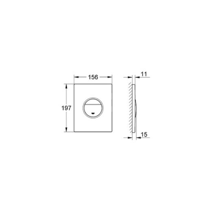 GROHE - Grohe Gömme Rezervuar Kumanda Paneli ABS Krom - 38765000