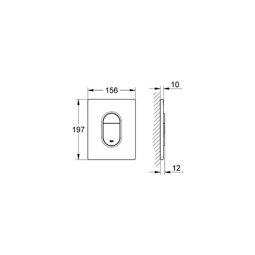 Grohe Gömme Rezervuar Kumanda Paneli ABS Krom - 38844000 - 10GRO38844000