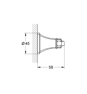 GROHE - Grohe Bornoz Askısı Grandera Krom - 40631000