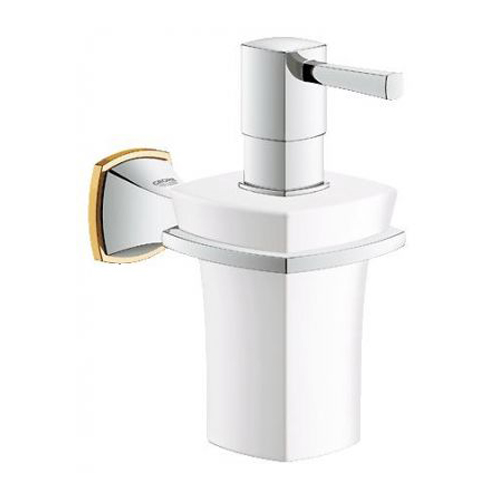 Grohe Sıvı Sabunluk Ve Tutacağı Grandera Krom/Altın - 40627IG0 - 10GRO40627IG0