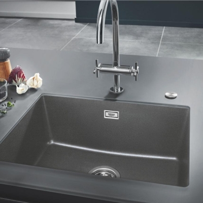 GROHE - Grohe K700U Kuvars Kompozit Eviye 70 -C 61/45,7, Granit Gri Rengi - 31655AT0