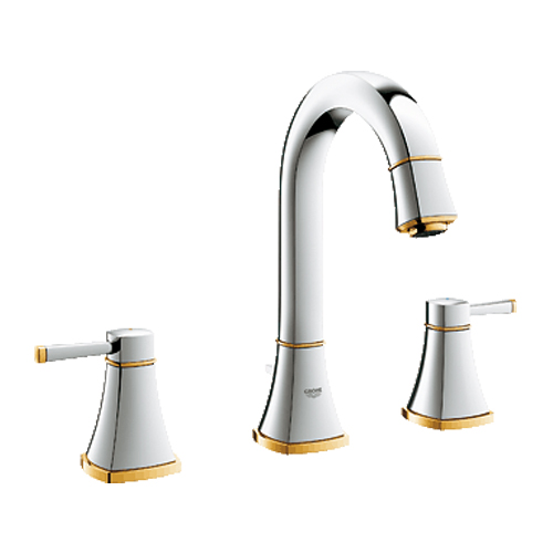 Grohe Lavabo Bataryası 3 Delikli Grandera Krom/Altın - 20389IG0 - 10GRO20389IG0