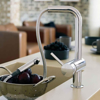 GROHE - Grohe Eviye Bataryası Spiralli Tek Akışlı Minta Krom - 32168000 (1)