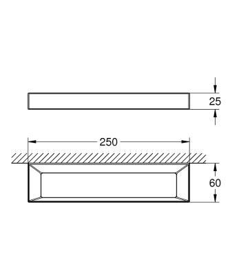 GROHE - Grohe Selection Cube Halka havluluk - 40766000 (1)