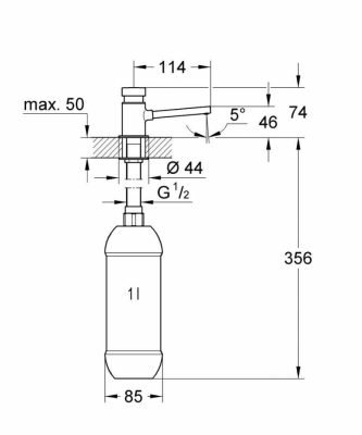 GROHE - Grohe Sıvı Sabunluk - 36194000