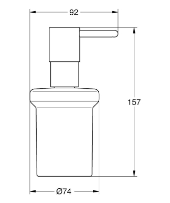 Grohe Sıvı Sabunluk Essentials Duvara Monte Tutacağı Hariç 40394001 - Thumbnail 10GRO40394001