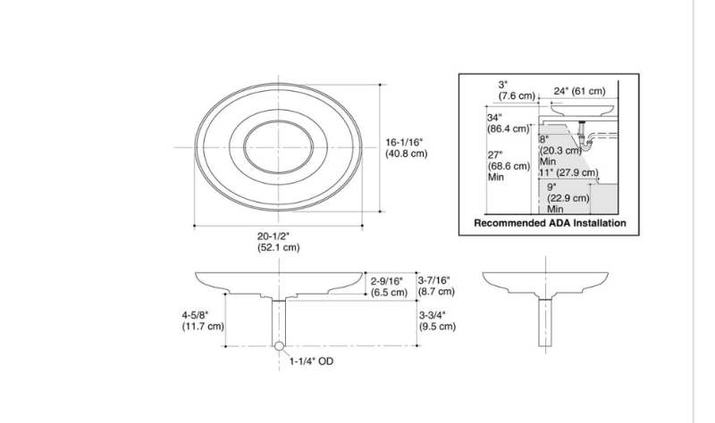 Kohler Lavabo Çanak Katagami Döküm Bronz - 11KOH14015-DP1-0