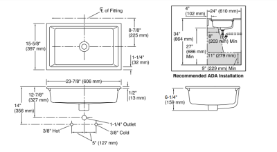 Kohler Lavabo Tezgah Altı Kathryn - Thumbnail 10KOH2297-96