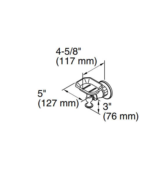 Kohler Sabunluk Duvara Monte Antique , Krom - 11KOH213-CP0000