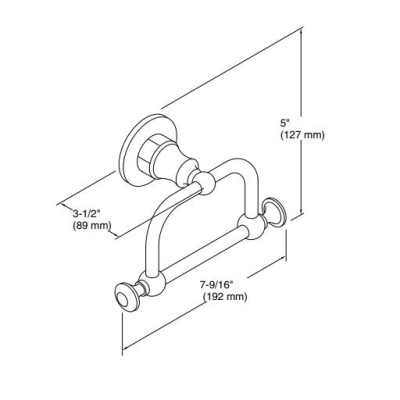 Kohler Havluluk Antique Yuvarlak , Krom - Thumbnail 10KOH208-CP0000