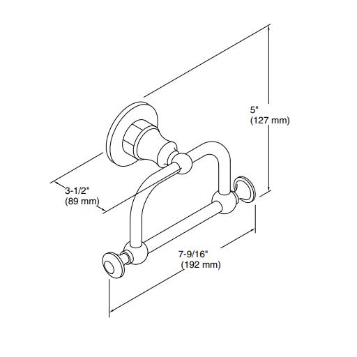 Kohler Havluluk Antique Yuvarlak , Krom - 10KOH208-CP0000