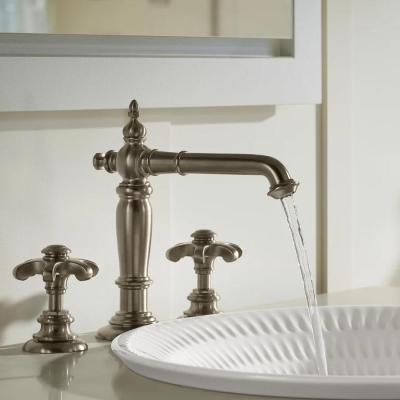 Kohler - Kohler Lavabo Bataryası Artifacts Column Design & Prong Handle Polished Chrome (1)