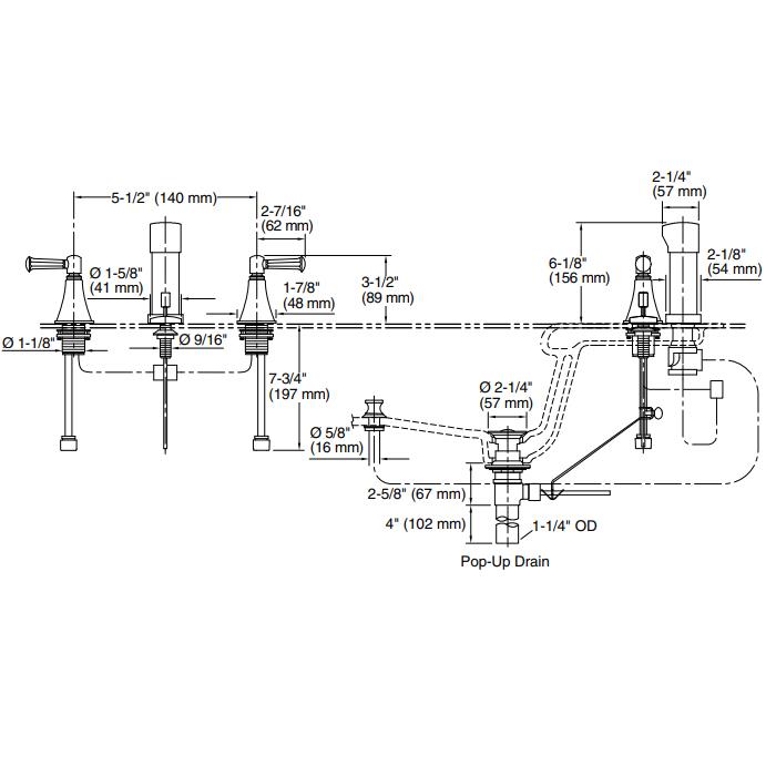 Kohler Bide Bataryası Memoirs Krom - 10KOH470-4S-CP0