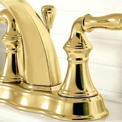 KOHLER - Kohler Lavabo Bataryası Devonshire Centerset Polished Brass (1)