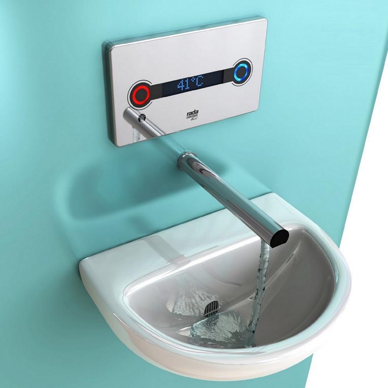 Kohler Hijyen Lavabo Bataryası Duvardan Rada Acu T3 Digital - 10KMR1.1664.002