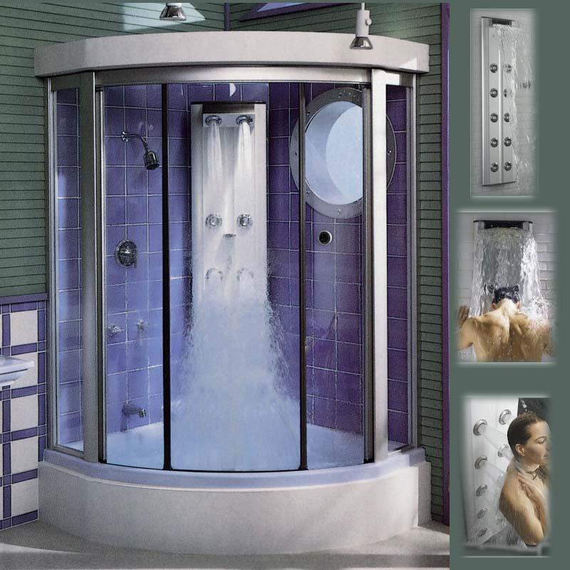 Kohler Duş Sistemi Body Spa 10 Jetli Duş Kulesi ve Tekne & Kabin Takımı Özel Ürün - 11KOH1000-H2-CP-TAKIM