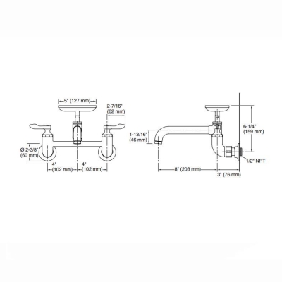 Kohler Eviye Bataryası Clearwater Krom - Thumbnail 10KOH20902-4-CP