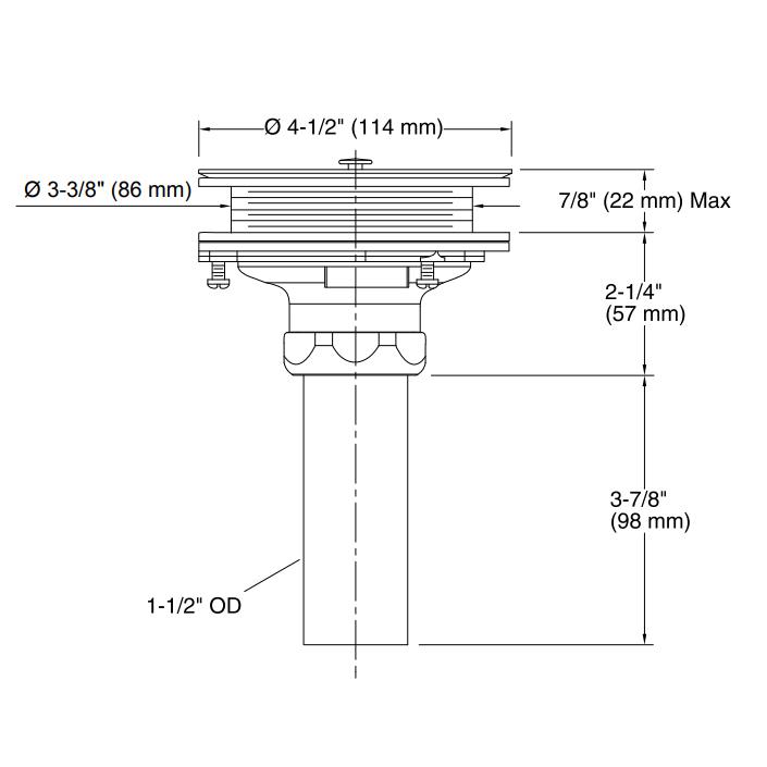 Kohler Eviye Süzgeci ve Boğazı Fırçalanmış Nikel - 10KOH8801-BN000