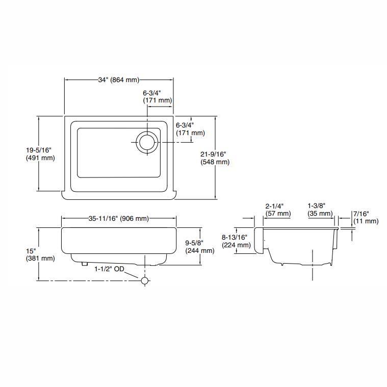 Kohler Eviye Whitehaven Döküm Apron-Front Beyaz - 10KOH6489-0