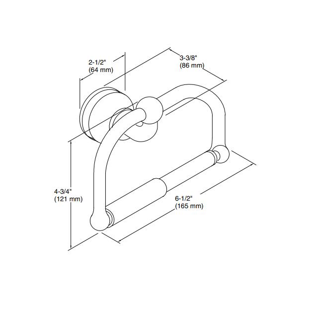 Kohler Tuvalet Kağıtlık Fairfax, Krom - 10KOH12157-CP