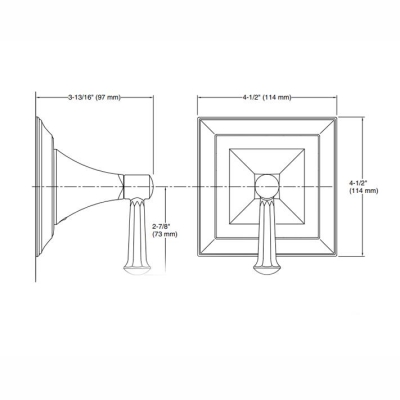 KOHLER - Kohler Gizli Taharat - Açma Kapama Valfi Ankastre Dış Kapak Memoirs Stately Nikel Rengi (1)