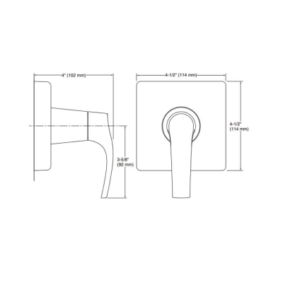 KOHLER - Kohler Gizli Taharat - Açma Kapama Valfi Ankastre Dış Kapak Symbol Krom Ük (1)