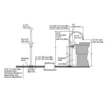 Kohler Küvet Dolum Purist Gaga Takımı Yerden Krom - Thumbnail 10KOH8359W-CP00-TAKIM