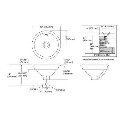 Kohler Lavabo 30,5 cm İron Plains Mürdüm - Thumbnail 10KOH20211-PL-PLM