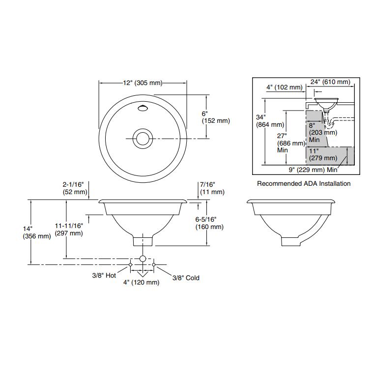 Kohler Lavabo 30,5 cm İron Plains Mürdüm - 10KOH20211-PL-PLM