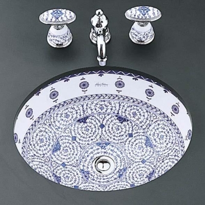 Kohler - Kohler Lavabo Bataryası Ankara Desenli Porselen Volan (1)