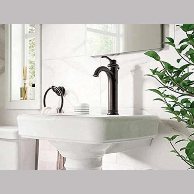 KOHLER - Kohler Lavabo Bataryası Fairfax Çanak Yüksek Boyunlu Oil-Rubbed Bronze (1)