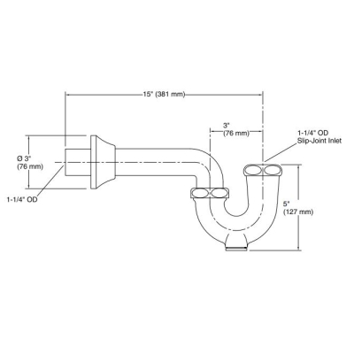 Kohler Lavabo Sifonu Fırçalanmış Bronz - Thumbnail 10KOH9018-BV000