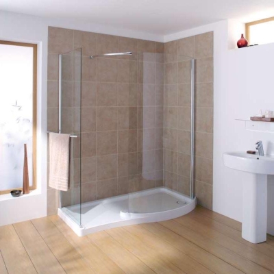 Kohler - Kohler Duş Kabini Minima Walk-In Sağ Yıkanma Alanlı Tekne&Kabin Takımı 170 x 70 cm