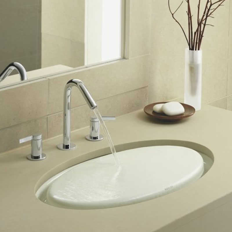 Kohler Lavabo Paradox Döküm Tezgah Altı Lavabo ve Üst Tabla - 11KOH2817-00000-TAKIM