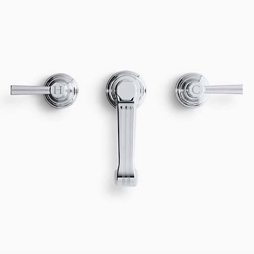 Kohler Lavabo Bataryası Pinstripe 3 Delikli Polished Krom - 10KOH13132-4B-CP