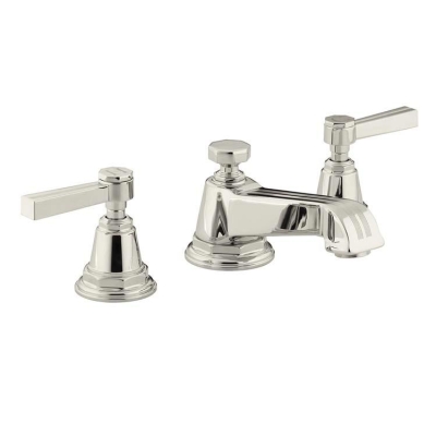 Kohler Lavabo Bataryası Pinstripe 3 Delikli Polished Nikel - Thumbnail 10KOH13132-4B-SN